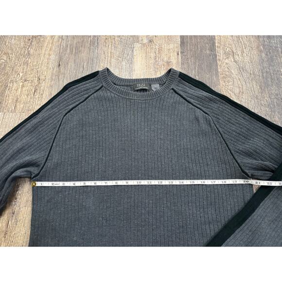 Crazy Horse Ribbed Knit Cotton Blend Sweater Size XL - Picture 5 of 6